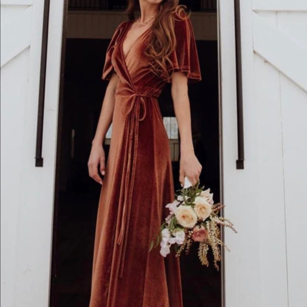 Meghan Velvet Wrap Dress